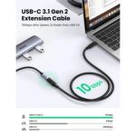 CABLE UGREEN EXTENSOR USB-C A USB-C 10Gbps 100w