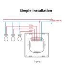 Interruptor Int. Sonoff M5 2 Gang Matter Blanco