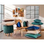 Almohadon Joli Basic 40x40 Azul Velvet