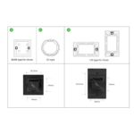 Interruptor De Pared Sonoff M5-120 1 Botón Grafito