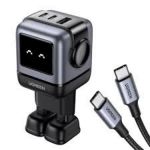 Cargador Ugreen Mini Robot 2usb/usb-c 65w