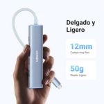 Hub Ugreen Usbc Hdmi 4k 5 En 1 Blue